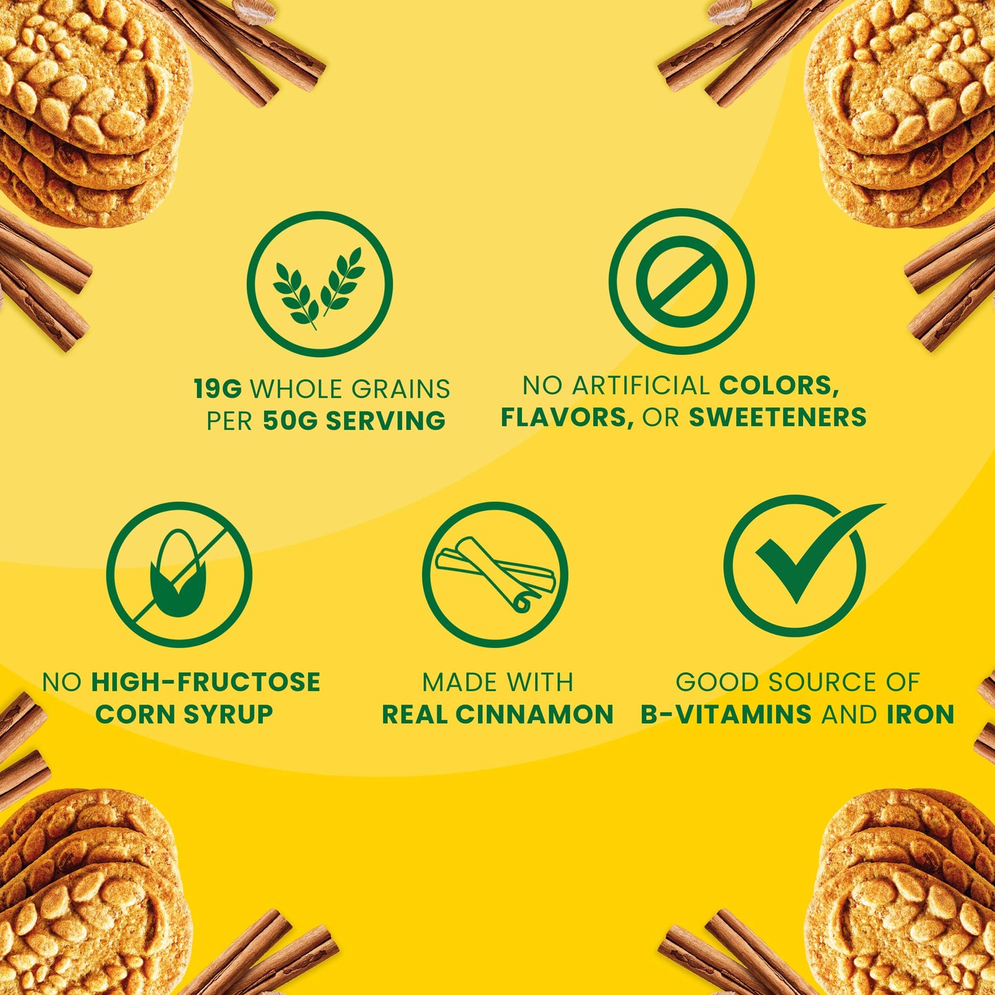 BelVita Cinnamon Brown Sugar Breakfast Biscuits, Value Pack, 72 Total Packs, 6 Boxes (4 Biscuits Per Pack)