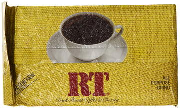 Rt Dark Roast Ground Coffee & Chicory 13 Oz. Brick (Pack Of 4)