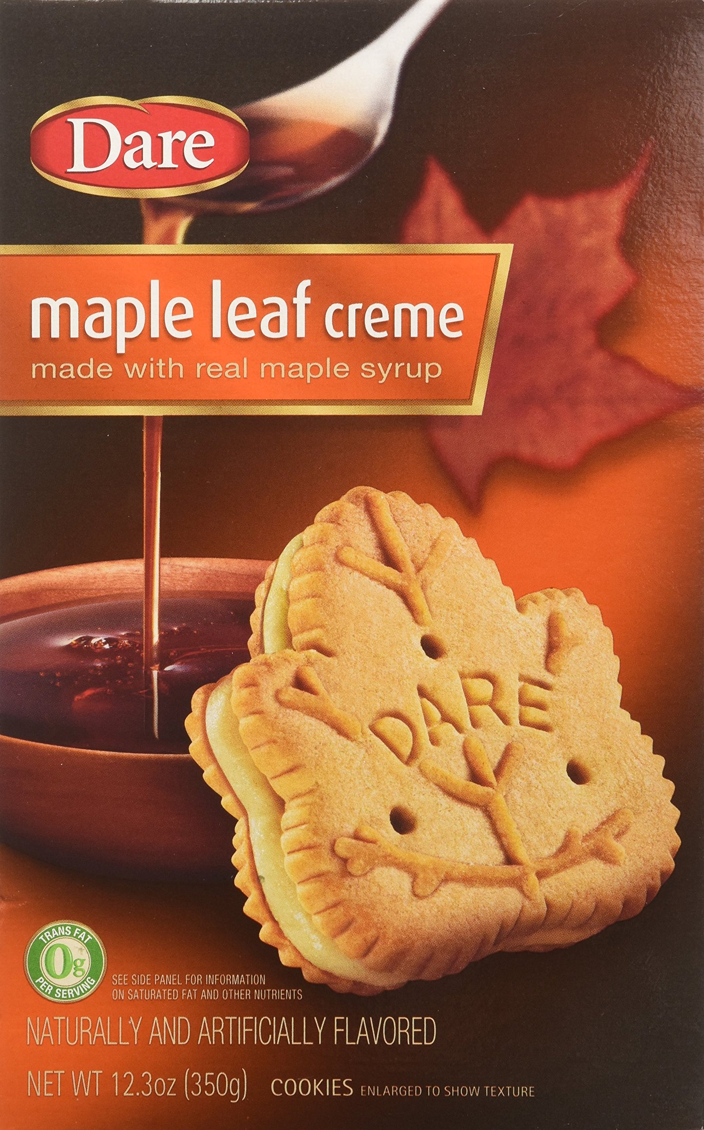 Dare Original Gourmet Maple Leaf Cream (Pack Of 2) 12.3 Oz Boxes