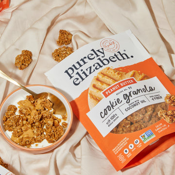 Purely Elizabeth Cookie Granola, Peanut Butter, Gluten-Free, Non-Gmo (3 Ct, 11Oz Bag)