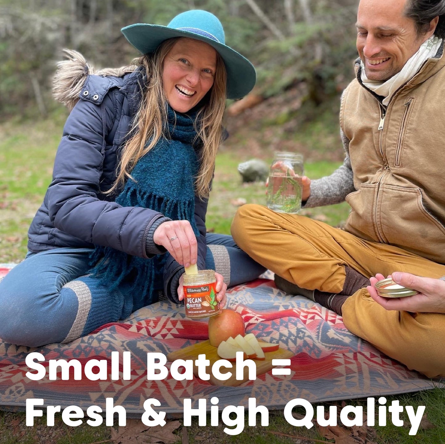 Wilderness Poets, Pecan Butter With Cashews - Organic, Raw, Bulk Size (640 Ounce - 40 Pound - 5 Gallon)