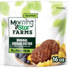 MorningStar Farms Plant Based Sausage Patties, Vegan Meat, Value Pack (12 Count)