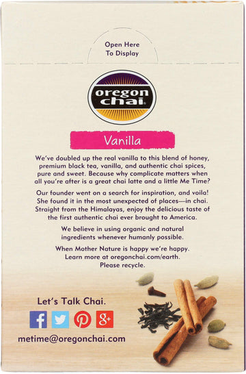 Oregon Chai Kerry Vanilla Dry Mixes, 8 Count (Pack Of 1)