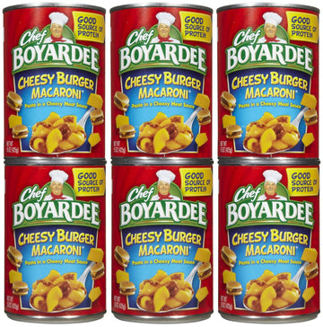 Chef Boyardee, Cheeseburger Macaroni, 15oz Can (Pack of 6)