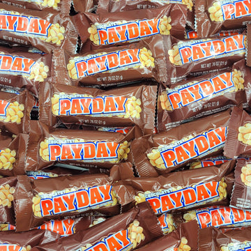 Yummy Chew PayDay Chocolate Snack Size Bars - 35 Individually Wrapped - 2 Pound Pack