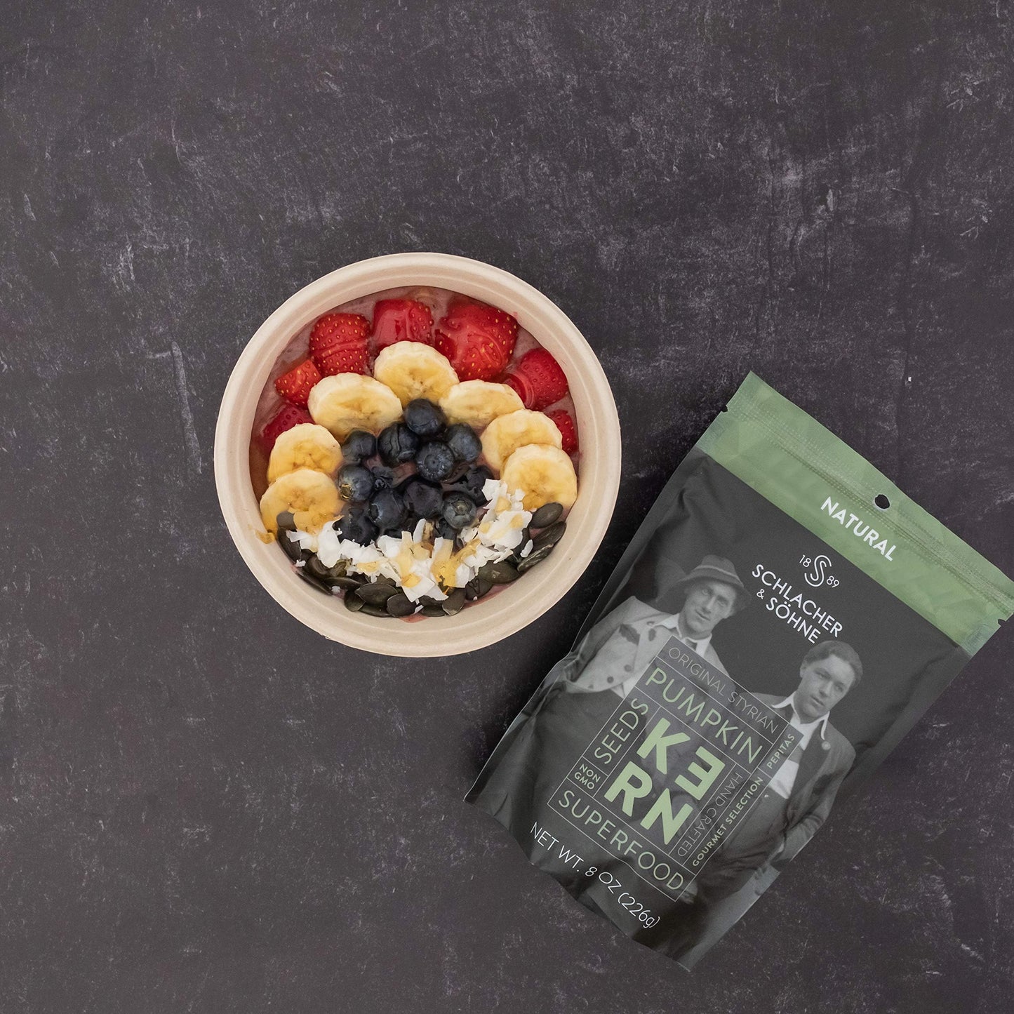 Schlacher & Shne Styrian Pumpkin Seeds, 100% Pure & Natural, Premium Quality Pepitas, Healthy Snacks, Raw, Fresh Superfood, Unsa