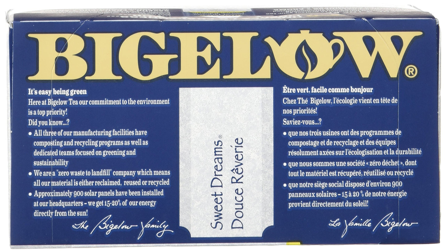 Bigelow Tea Sweet Dreams Herbal Tea, 20 Count (Packaging May Vary)