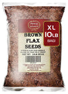 Spicy World Brown Flaxseed, 10 Pound Box - High Fiber, Nutrient-Rich Superfood