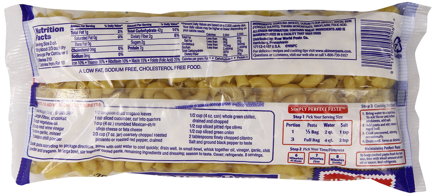Skinner Large Elbow Macaroni, 12 Ounce