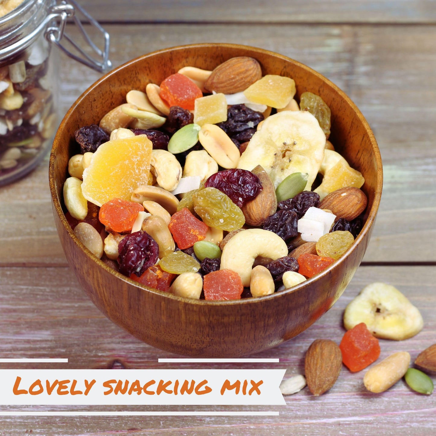 Its Delish Tropical Mix Trail Mix, 5 Lbs Bulk Bag, Vegan & Keto Friendly, High Energy Snack with Nuts & Dried Fruits