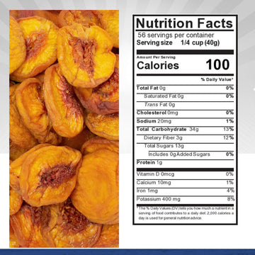 Traina Home Grown California Extra Fancy Sun Dried Peach Halves - Healthy, No Sugar Added, Non Gmo, Gluten Free, Vegan, Value Size (5 Lbs)