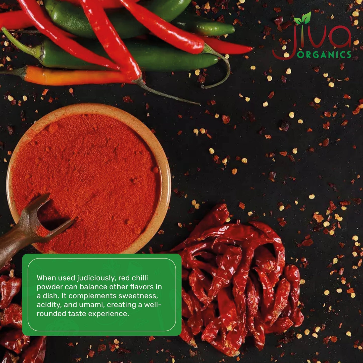 Jiva Organics Organic Red Chili Powder 7 Ounce Bag - Extra Hot, Ground Indian Chillies, 100% Natural & Non-Gmo