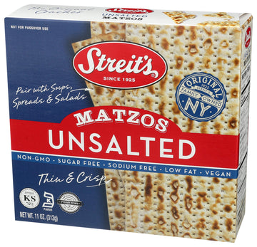 Streit'S Unsalted Matzo, 11 Ounce (12 -Pack Total Of 132 Oz)