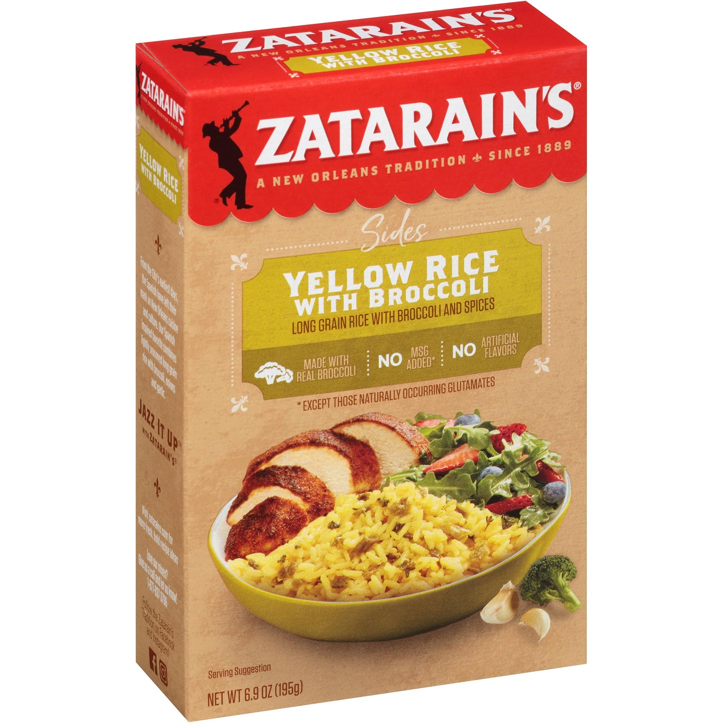 Zatarains Yellow Rice with Broccoli, 6.9 oz