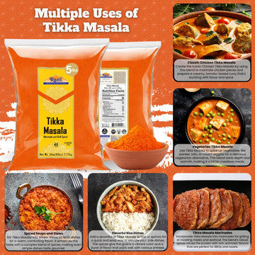Rani Tikka Masala Indian Spice Blend, All Natural, Salt-Free, Vegan, 80oz (5lbs), Gluten Friendly, NON-GMO