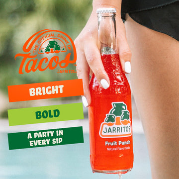 Jarritos Fruit Punch Soda, 24 Pack Of 17.7 Oz Bottles (524Ml), Authentic Mexican Soft Drink, Fruit Punch Flavor