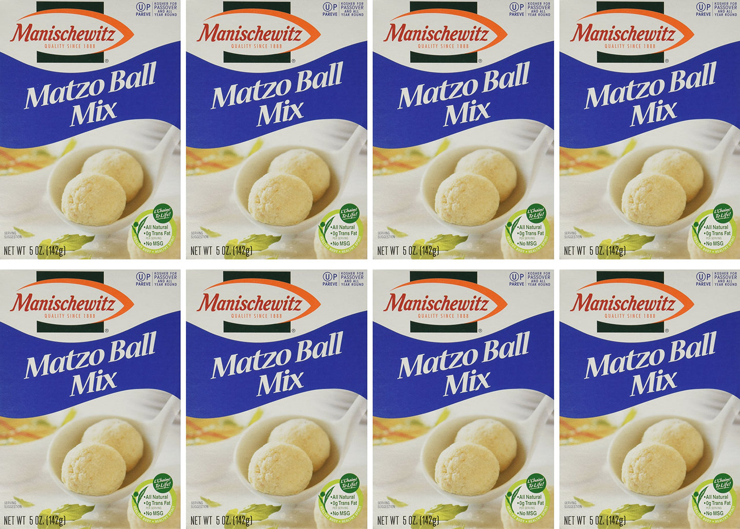 Manischewitz Kosher For Passover Matzo Ball Mix, 5-Ounce Boxes (Pack Of 8)