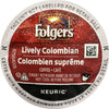 Folgers Lively Colombian Single Serve Coffee K-Cups, 80 Count, Compatible with Keurig Brewers
