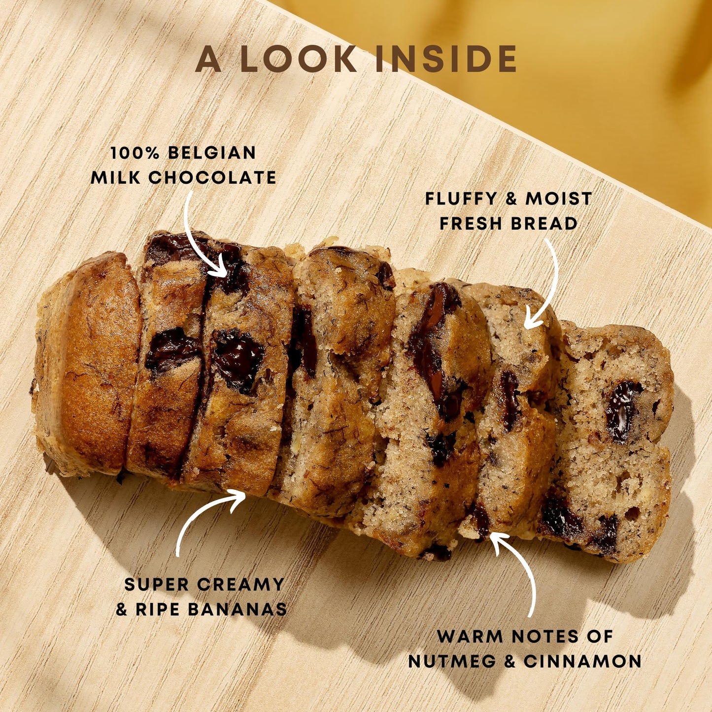 Gourmet Banana Bread By Sweetness Central, Baked Fresh For Each Order, Made With Belgian Chocolate Chips, The Perfect Dessert &