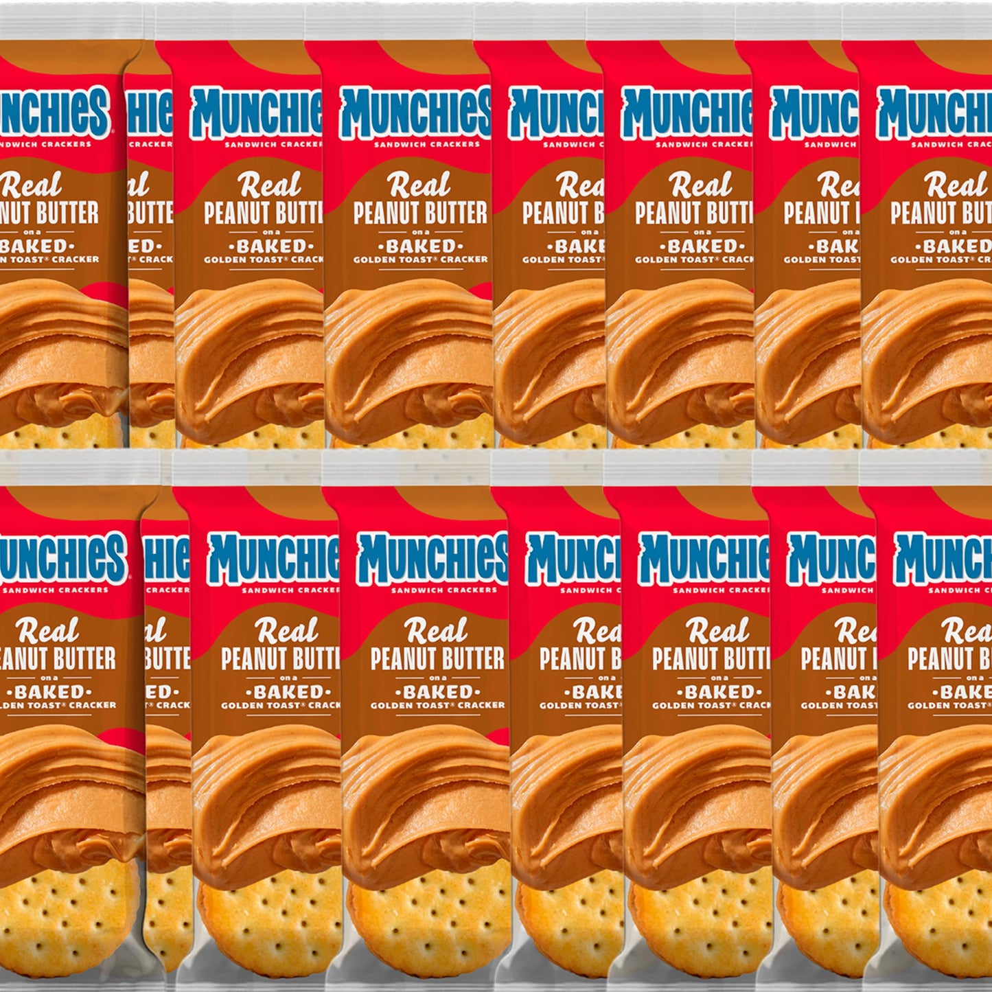 Munchies Sandwich Crackers, Peanut Butter, 1.42 Ounce, Crackers, Peanut Butter Crackers, Snack Crackers, Peanult Crackers Snack