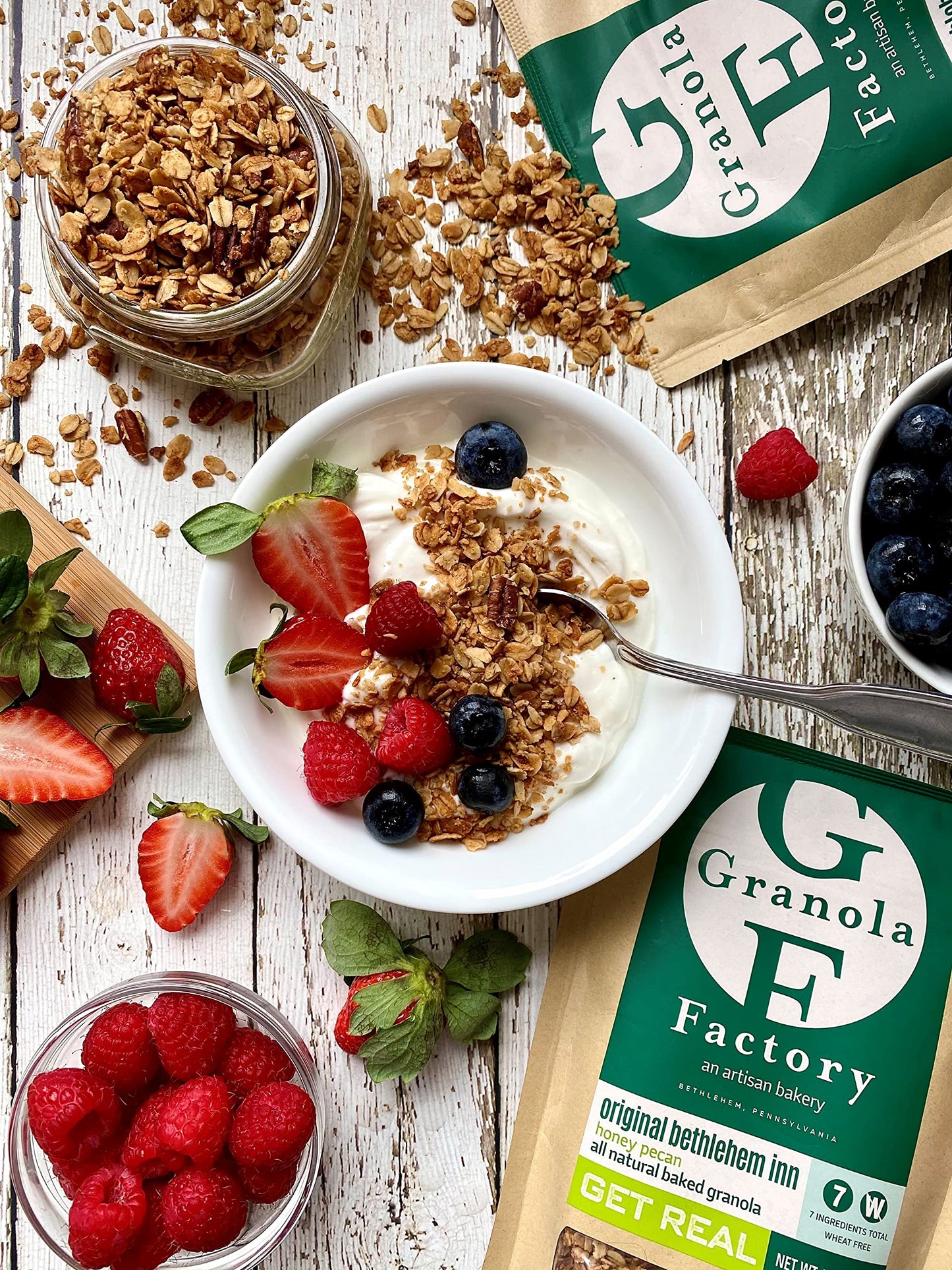 Granola Factory Honey Pecan, All-Natural, Sweet And Salty Breakfast Cereal And Snack (Honey Pecan) 11 Ounce (Pack Of 3)