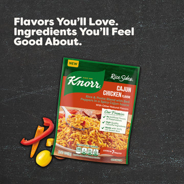 Knorr Rice Sides Cajun Chicken Flavor Rice, 8 ct, 5.8 oz, No Artificial Flavors or Preservatives, 100% U.S. Grown Rice