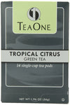 Java One Tropical Citrus Green Tea Ooh Pods, 14-Count Pods (Pack Of 6)