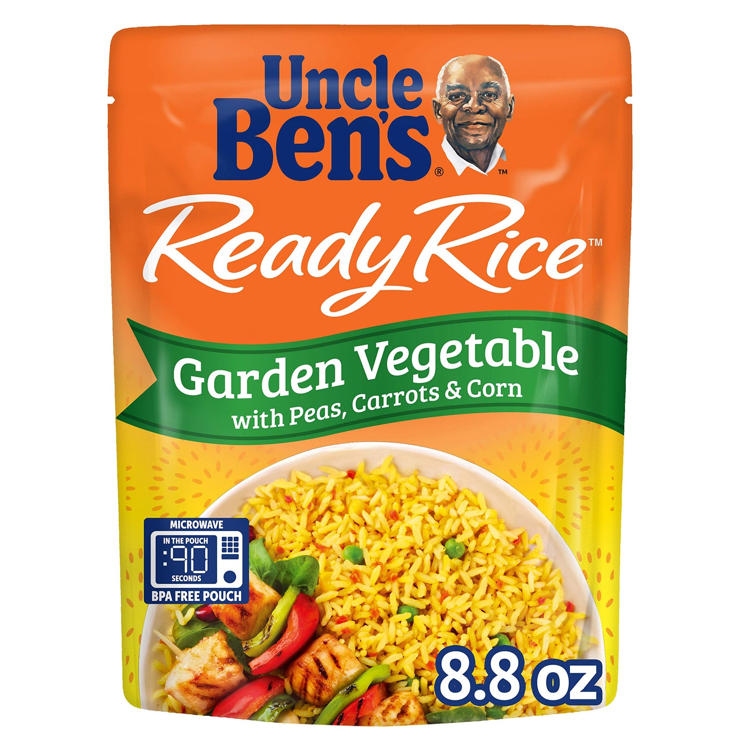 Uncle Ben'S Ready Rice Garden Vegetable Pouches, Ready To Heat, 8.8 Ounce (Pack Of 6)