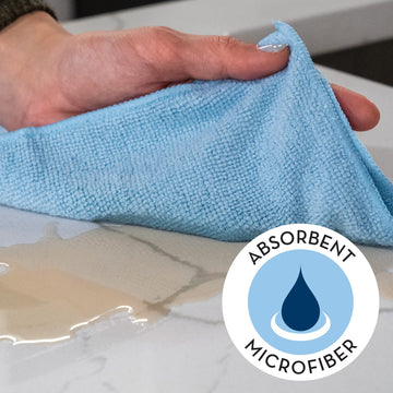 S&T Inc. Microfiber Cleaning Cloth For Home, Bulk Cleaning Towels For Housekeeping, Reusable And Lint Free Cloth Towels For Car,