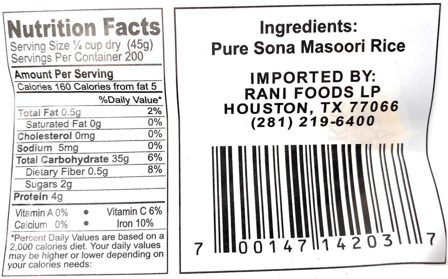 Asian Kitchen Crystal Sona Masoori Aged Rice 4-Pound Bag, 4Lbs (1.81Kg) Short Grain Rice ~ All Natural | Gluten Friendly | Vegan