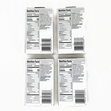 Great Value Low Calorie Sugar-Free Drink Mixes Variety Fruit Flavor (Lemonade Variety, 4-Pack)