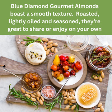 Blue Diamond Almonds Gourmet Garlic & Herb Snack Nuts, 5 oz - Perfect for Charcuterie, Gatherings, and Savory Snacks