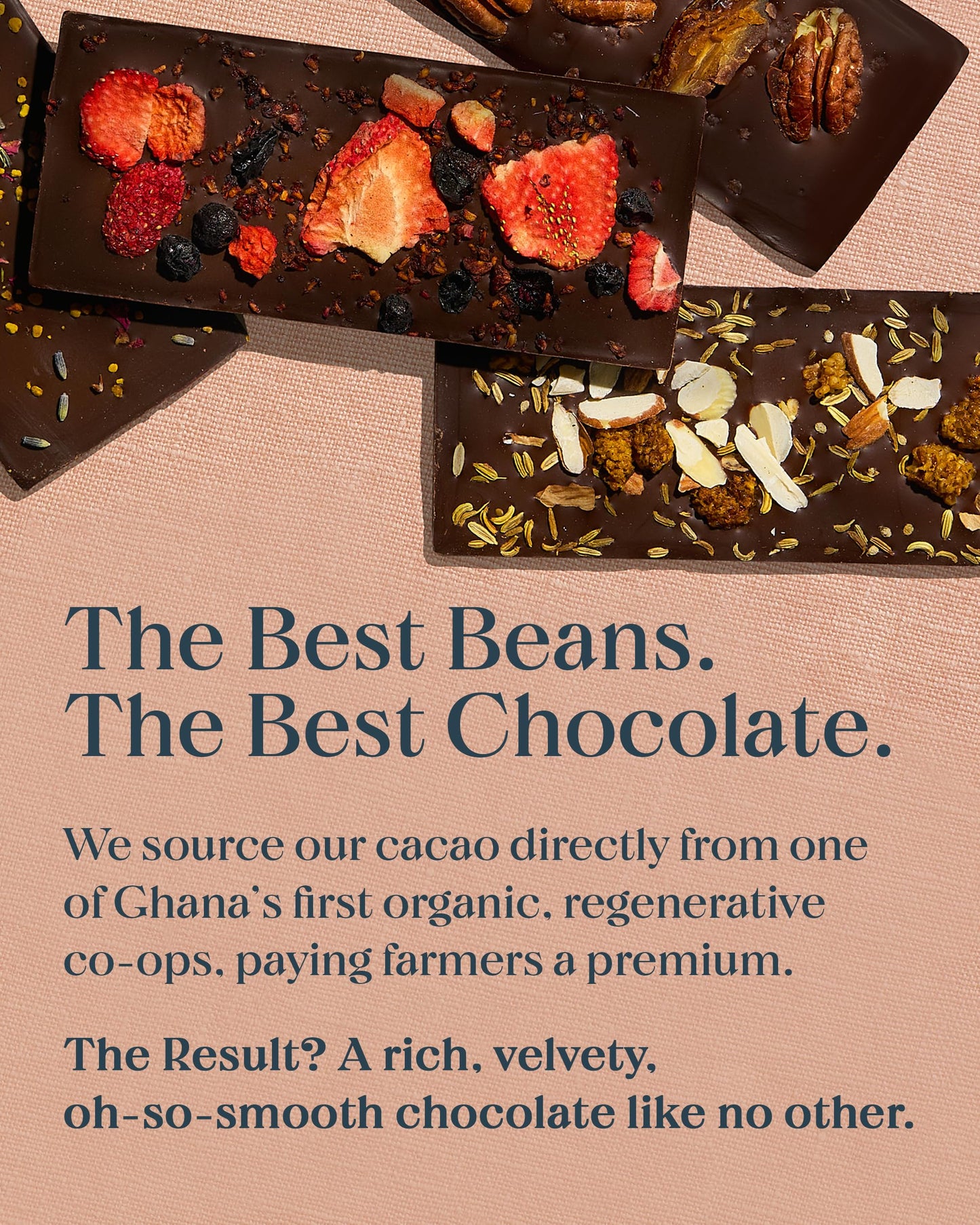 Spring & Mulberry Dark Chocolate Bars - Healthy Dark Chocolate, Date-Sweetened - Mixed Berry 3 Pack