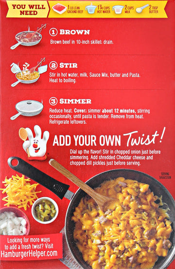 Hamburger Helper Pasta Deluxe Cheeseburger Macaroni, 5.5 Ounces