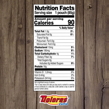 Dolores Chunk Light Yellowfin Tuna Salad With Vegetables, 3 Oz (Pack Of 24)