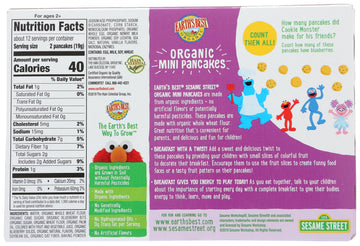 Earths Best Organic Blueberry Mini Pancakes, 8 oz Box