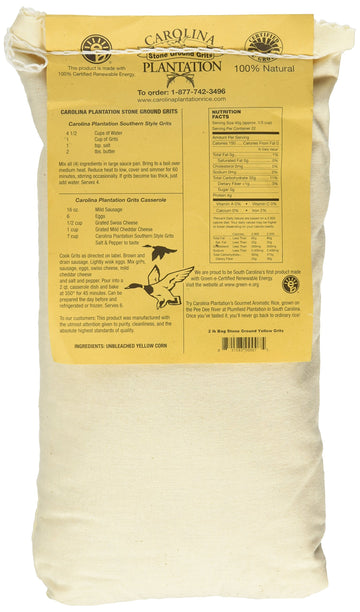 CAROLINA PLANTATION Stone Ground Yellow Grits, 32 OZ
