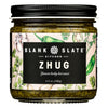 Blank Slate Kitchen Zhug (6 Oz) | Spicy Middle Eastern Herby Green Hot Sauce (Yemeni Skhug) | Vegan & Gluten-Free | Blend Of Jalapenos, Cilantro, Parsley, Garlic, Lemon Juice & Olive Oil