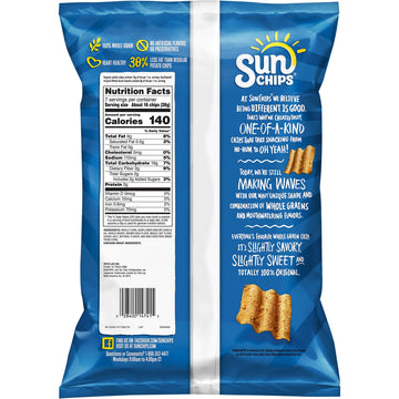 SunChips Whole Grain Snacks, Original, 7 Oz