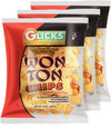 Glicks Wonton Chips 10oz (3 Pack) Crisp & Delicious Wonton Noodles! Great for Stews, Soups, Salad Toppers & Snacking
