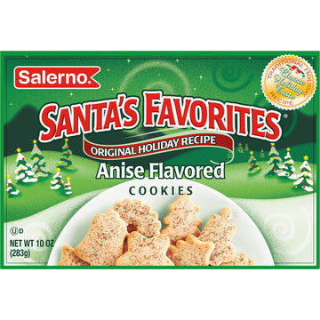 Salerno Santas Favorites Holiday Original Recipe Anise Cookies, 10 Oz
