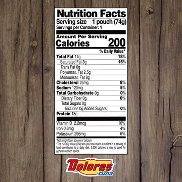 Dolores Chunk Light Yellowfin Tuna In Olive Oil, 2.6 Oz (Pack Of 24)