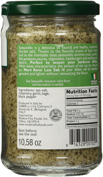 Seasonello Bologna Aromatic Herbal Salt 10.58 oz Each - 4 Jars