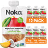 Noka Superfood Fruit Smoothie Pouches, Mango Coconut, Healthy Snacks with Flax Seed, Plant Protein and Prebiotic Fiber, Vegan an