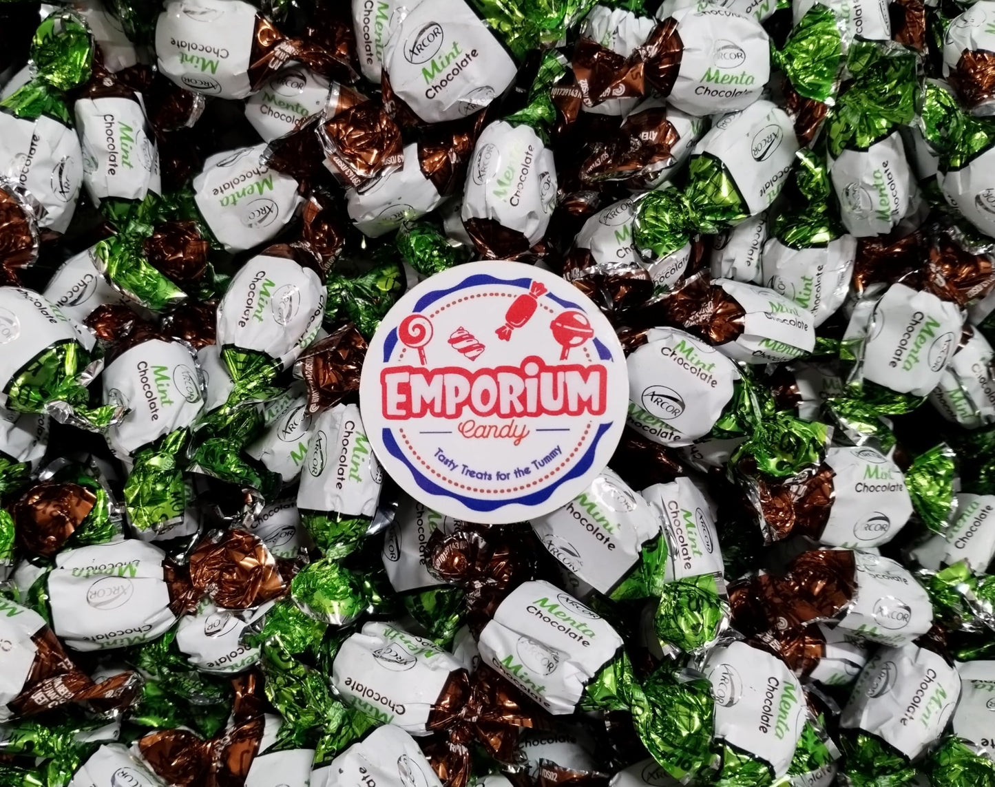 Chocolate Filled Mint Hard Candy - 1 lb of Decadent Creamy Chocolate Filled Icy Mint Coolness Individually Wrapped Candies