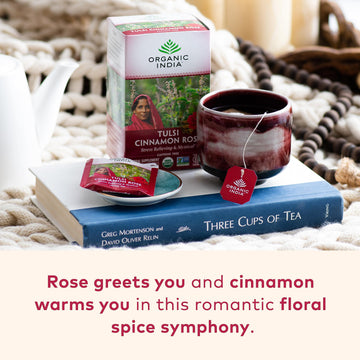 Organic Cinnamon Rose Tulsi Tea