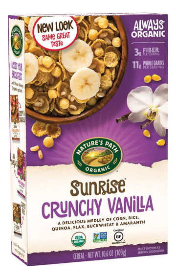 Nature'S Path, Organic Gluten-Free Crunchy Vanilla Cereal, 10.6 Oz