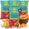Biena Tasty Thins Veggie Crisps - Hawaiian Bbq, 4-Pack, 4 Oz Bags - Chickpeas & Veggies, Vegan, Gluten Free, Dairy-Free, Non-Gmo