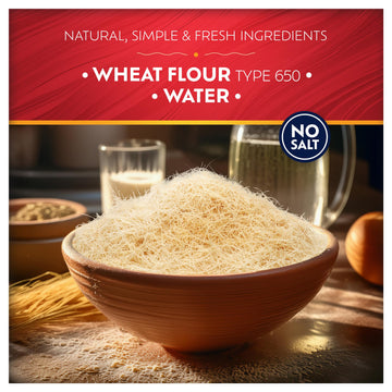 Eastanbul Dried & Chopped Kataifi Shredded Fillo Dough, 6oz (170g) - Ideal for Kunafa and Knafeh Recipes
