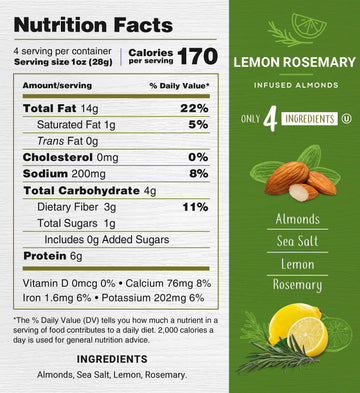 Rec33 Almonds Lem Rsmry ( 6 X 4 Oz )